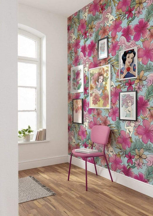 Komar Ariel Pink Flower Vlies Fototapete 200x280cm 4 bahnen Interieur | Yourdecoration.de