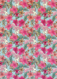 Komar Ariel Pink Flower Vlies Fototapete 200x280cm 4 bahnen | Yourdecoration.de