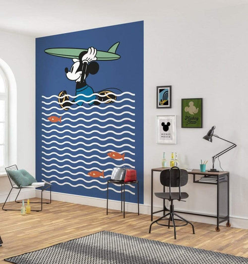 Komar Mickey gone Surfing Vlies Fototapete 200x280cm 4 bahnen Interieur | Yourdecoration.de