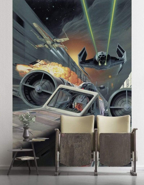 Komar Star Wars Classic Death Star Trench Run Vlies Fototapete 200x280cm 4 bahnen Interieur | Yourdecoration.de