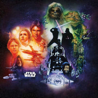 Komar Star Wars Classic Poster Collage Vlies Fototapete 250x250cm 5 bahnen | Yourdecoration.de