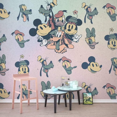 Komar Mickey Fab5 Vlies Fototapete 300x280cm 6 bahnen Interieur | Yourdecoration.de