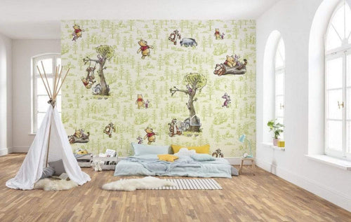Komar Winnie Pooh Friends Vlies Fototapete 300x280cm 6 bahnen Interieur | Yourdecoration.de