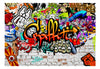 Fototapete - Colorful Graffiti - Vliestapete