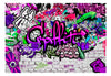 Fototapete - Purple Graffiti - Vliestapete