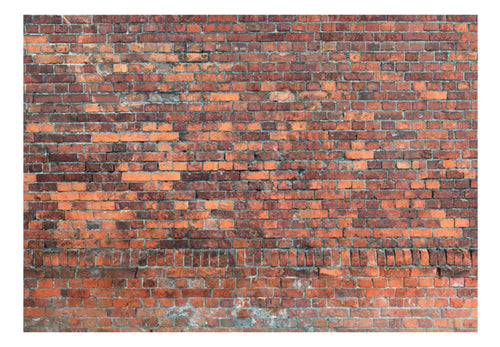Fototapete - Vintage Wall Red Brick - Vliestapete