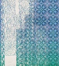 Komar Art Nouveau Bleu Vlies Fototapete 250x280cm 5 bahnen | Yourdecoration.de