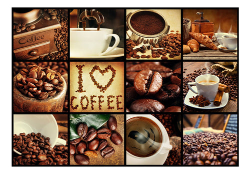 Fototapete - Coffee Collage - Vliestapete