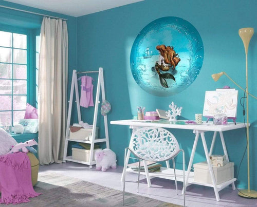 Komar Ariel Dreaming Zelfklevend Fototapete 128x128cm Rund Interieur | Yourdecoration.de