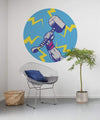 Komar Avengers Thors Hammer Pop Art Zelfklevend Fototapete 125x125cm Rund Interieur | Yourdecoration.de