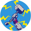 Komar Avengers Thors Hammer Pop Art Zelfklevend Fototapete 128x128cm Rund | Yourdecoration.de