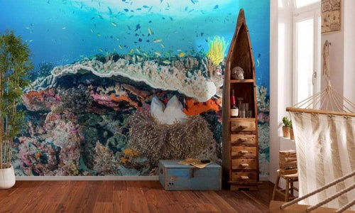 Komar Coral Reef Vlies Fototapete 400x280cm 8 Bahnen Sfeer | Yourdecoration.nl