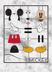 Komar Mickey Kit Vlies Fototapete 200x280cm 4 Bahnen | Yourdecoration.de