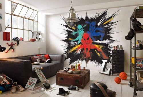 Komar Spider Man Color Explosion Vlies Fototapete 300x280cm 6 Bahnen Sfeer | Yourdecoration.nl