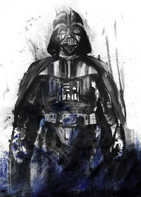 Komar Star Wars Watercolor Vader Vlies Fototapete 200x280cm 4 Bahnen | Yourdecoration.de
