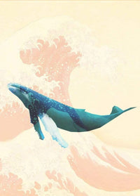 Komar Whale Voyage Vlies Fototapete 200x280cm 4 Bahnen | Yourdecoration.de