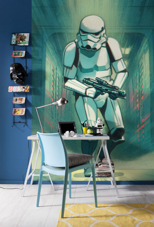 Komar Vlies Fototapete Iadx4 024 Mandalorian Stormtrooper Print Interieur | Yourdecoration.at