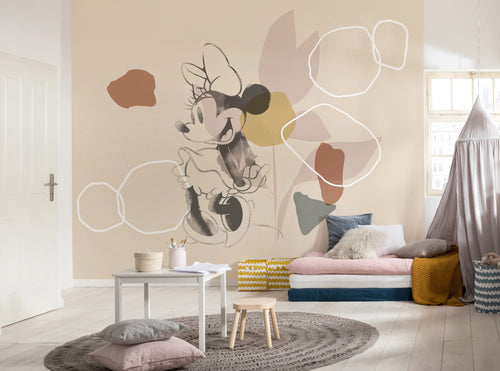 Komar Vlies Fototapete Iadx7 047 Minnie Soft Shapes Interieur | Yourdecoration.at