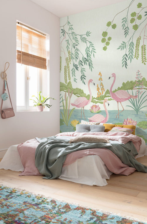 Komar Vlies Fototapete Iax4 0044 Flamingo Vibes Interieur | Yourdecoration.at