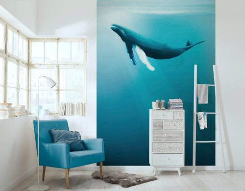 Komar Vlies Fototapete Iax4 0045 Artsy Humpback Whale Interieur | Yourdecoration.at