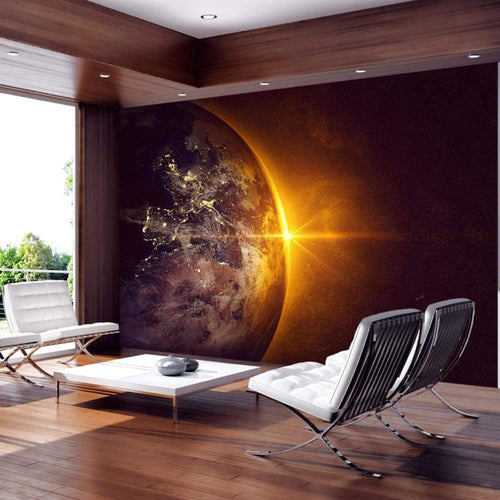 Artgeist Golden Earth Vlies Fototapete Interieur | Yourdecoration.de