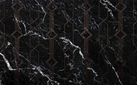 Komar Marble Black Vlies Fototapete 400x250cm 4 bahnen | Yourdecoration.de