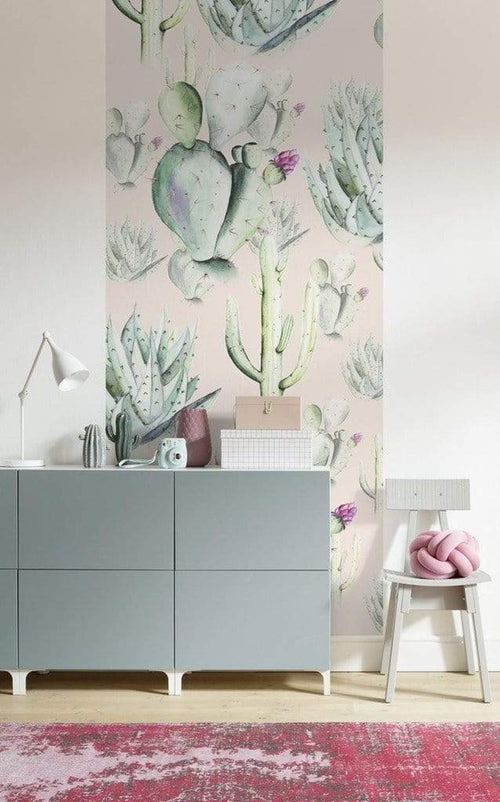 Komar Cactus Rose Vlies Fototapete 100x250cm 1 bahn Sfeer | Yourdecoration.de