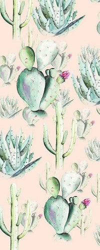 Komar Cactus Rose Vlies Fototapete 100x250cm 1 bahn | Yourdecoration.de