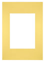 Passe Partout 21x29,7cm Karton Gelb Rand Gerade Vorne | Yourdecoration.de