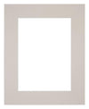 Passepartout 20x25cm Karton Grau Granit Rand Gerade Vorne | Yourdecoration.de