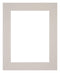 Passepartout 40x55cm Karton Grau Granit Rand 6cm Gerade Vorne | Yourdecoration.de