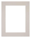 Passepartout 24x30cm Karton Grau Granit Rand 6cm Gerade Vorne | Yourdecoration.de