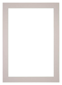 Passepartout 42x59,4cm A2 Karton Grau Granit Rand 5cm Gerade Vorne | Yourdecoration.de
