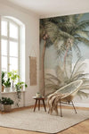 Komar Palm Oasis Vlies Fototapete 200x280cm 2 bahnen Sfeer | Yourdecoration.de