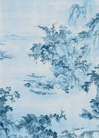 Komar Blue China Vlies Fototapete 200x280cm 2 bahnen | Yourdecoration.de