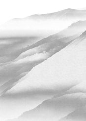 Komar White Noise Mountain Vlies Fototapete 200x280cm 2 bahnen | Yourdecoration.de