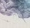 Komar Ink Blue Fluid Vlies Fototapete 300x280cm 3 bahnen | Yourdecoration.de