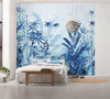 Komar Blue Jungle Vlies Fototapete 300x280cm 3 bahnen Sfeer | Yourdecoration.de