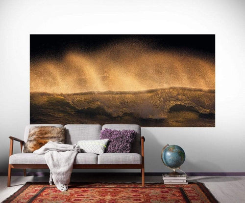 Komar Golden Wave Vlies Fototapete 200x100cm 1 bahn Sfeer | Yourdecoration.de