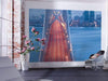 Komar San Francisco Blues Vlies Fototapete 300x200cm 3 bahnen Sfeer | Yourdecoration.de