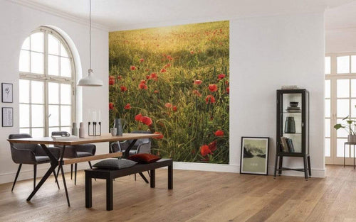 Komar Poppy World Vlies Fototapete 250x280cm 5 bahnen Sfeer | Yourdecoration.de
