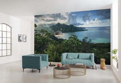 Komar Jurassic Island Vlies Fototapete 450x280cm 9 bahnen Sfeer | Yourdecoration.de